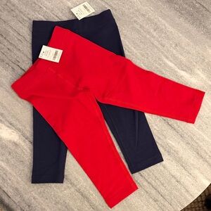 NWT - Primary Leggings - Navy and Red (2T)